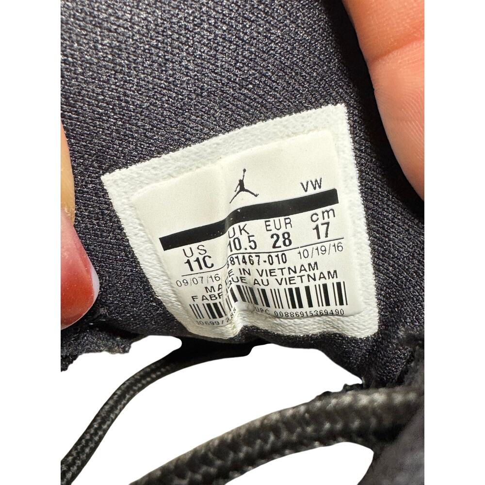 EUC Jordan Formula 23 Black High Top Toddler Size 11c Shoes - Picture 6 of 8